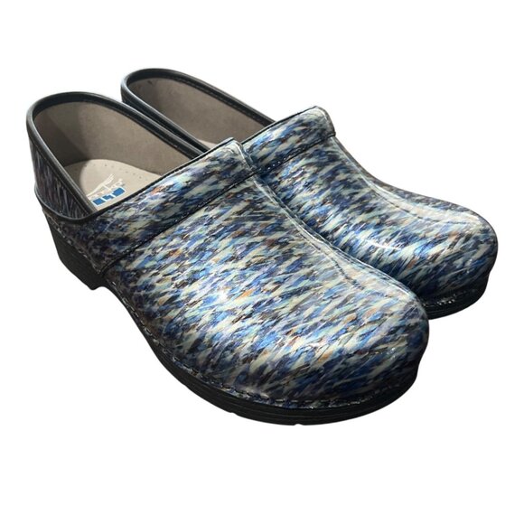 Dansko Shoes - Dansko LT Pro Clog Blue Waves Patent Womens Size 42 EU / 11.5-12 US